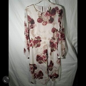 🧡Leith floral empire waist midi sress